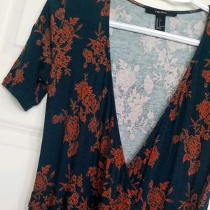 Forever 21 wrap midi dress